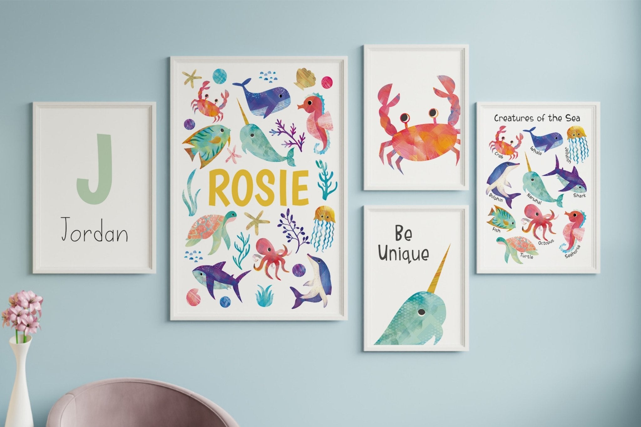 How do you hang wall art in a baby's nursery? – Dolly and Fred Designs