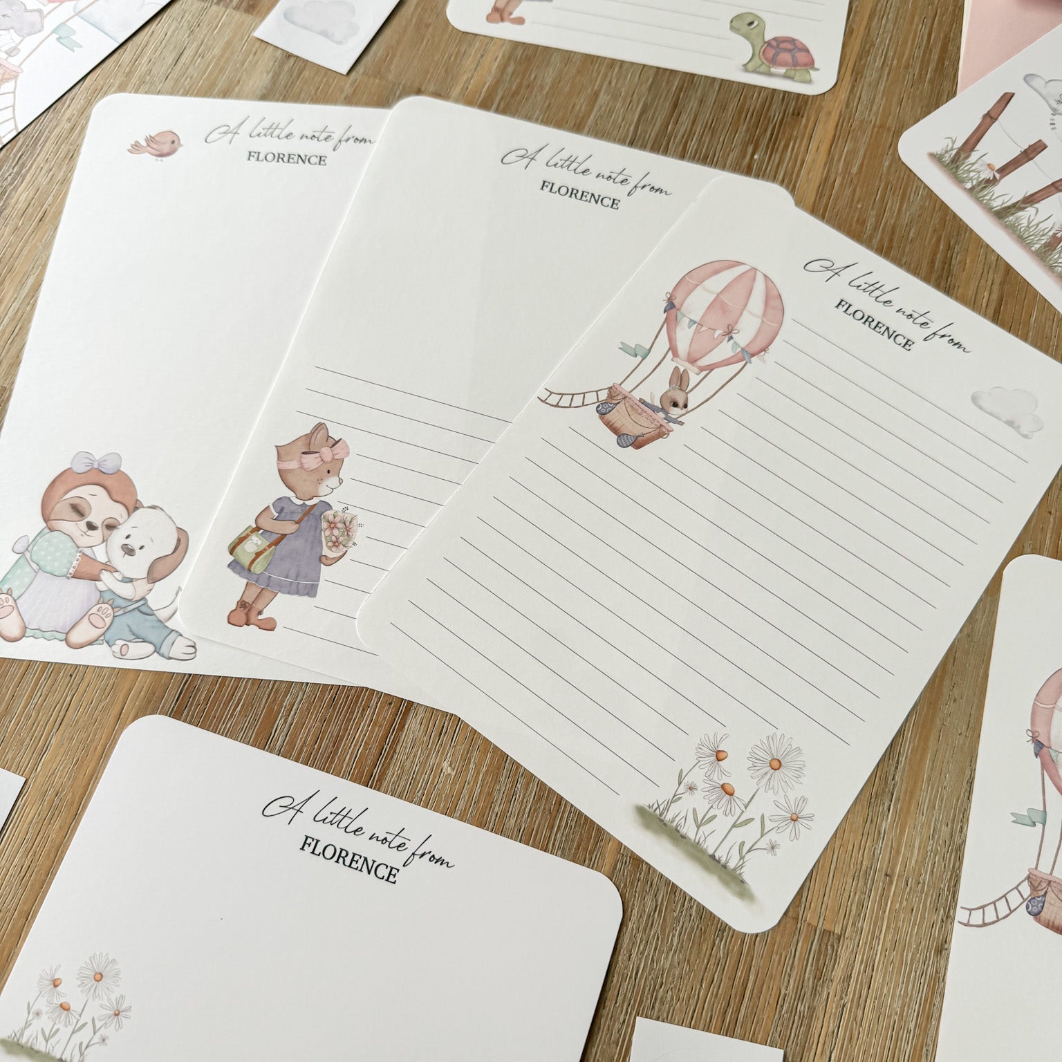 Animal Stationery Set for Kids - Dolly and Fred Designs