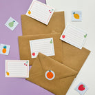 Bright Fruit - Themed Children's Writing Set - Dolly and Fred Designs