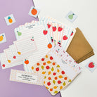 Bright Fruit - Themed Children's Writing Set - Dolly and Fred Designs