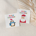 Bright Santa Christmas Card - Dolly and Fred Designs