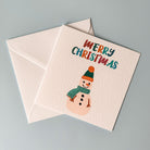 Bright Snowman Christmas Card - Dolly and Fred Designs