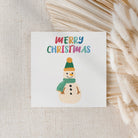 Bright Snowman Christmas Card - Dolly and Fred Designs