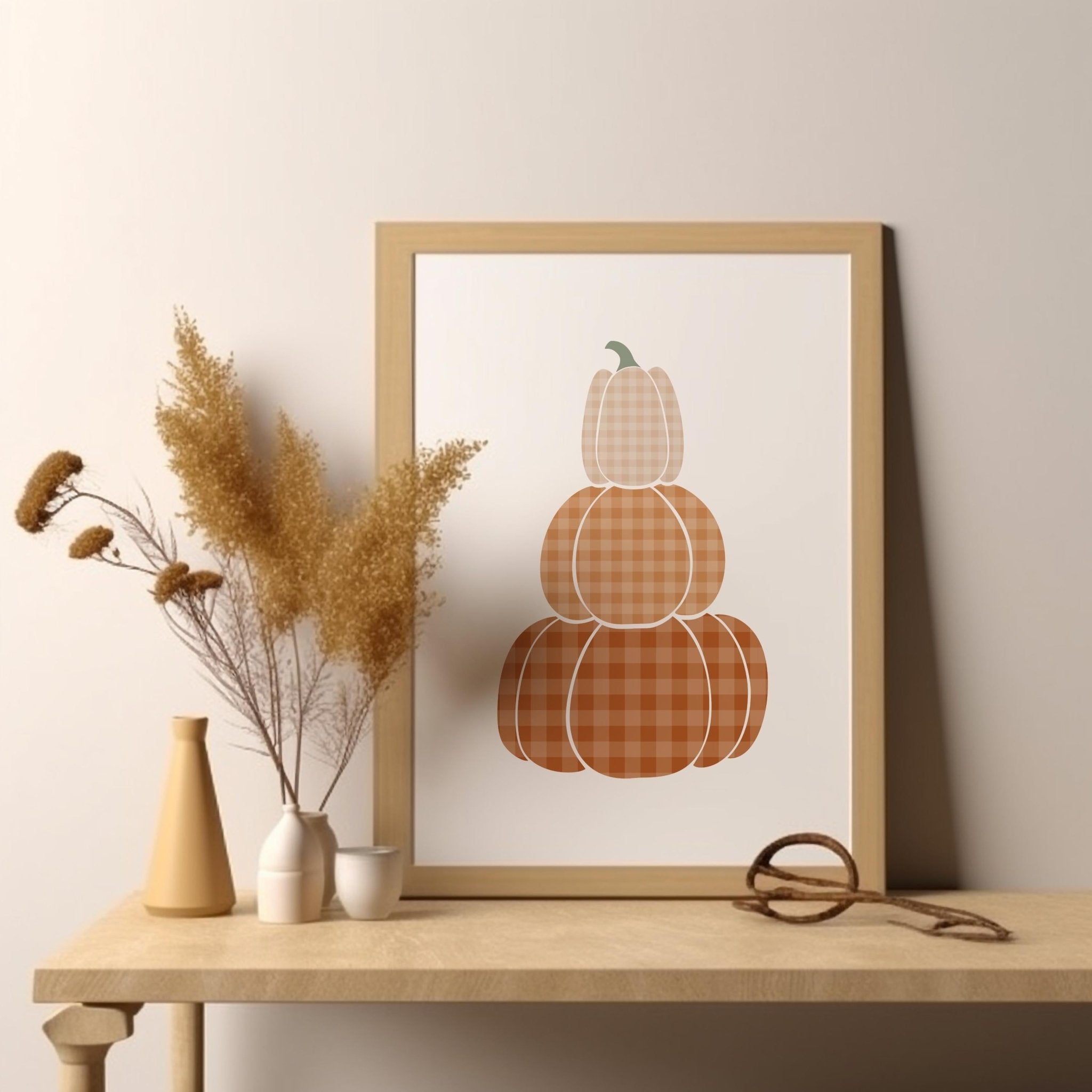 Charming Stacked Pumpkin Print - Dolly and Fred Designs