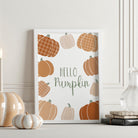 Cosy Hello Pumpkin Print - Dolly and Fred Designs