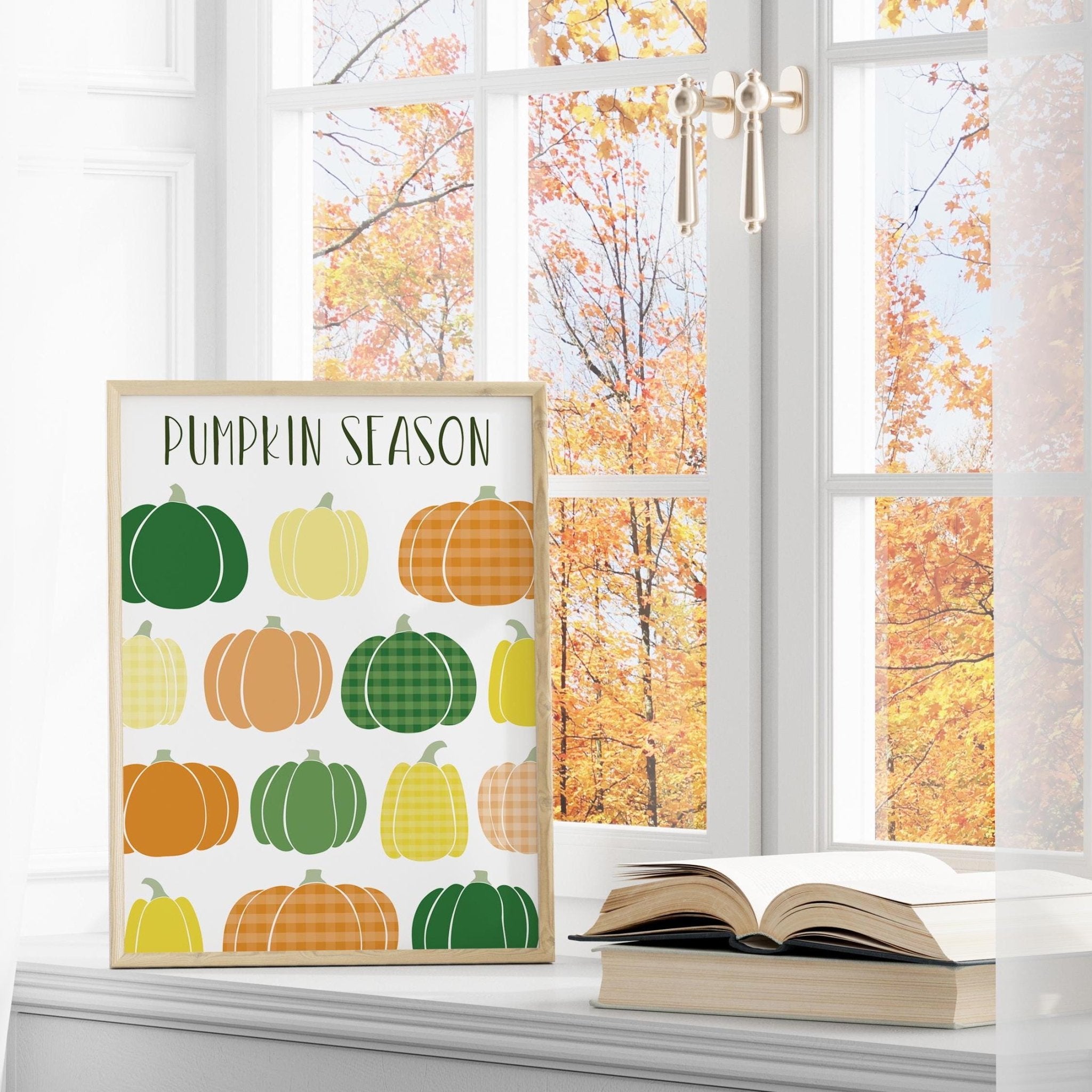 Cosy Pumpkin Season Print - Dolly and Fred Designs