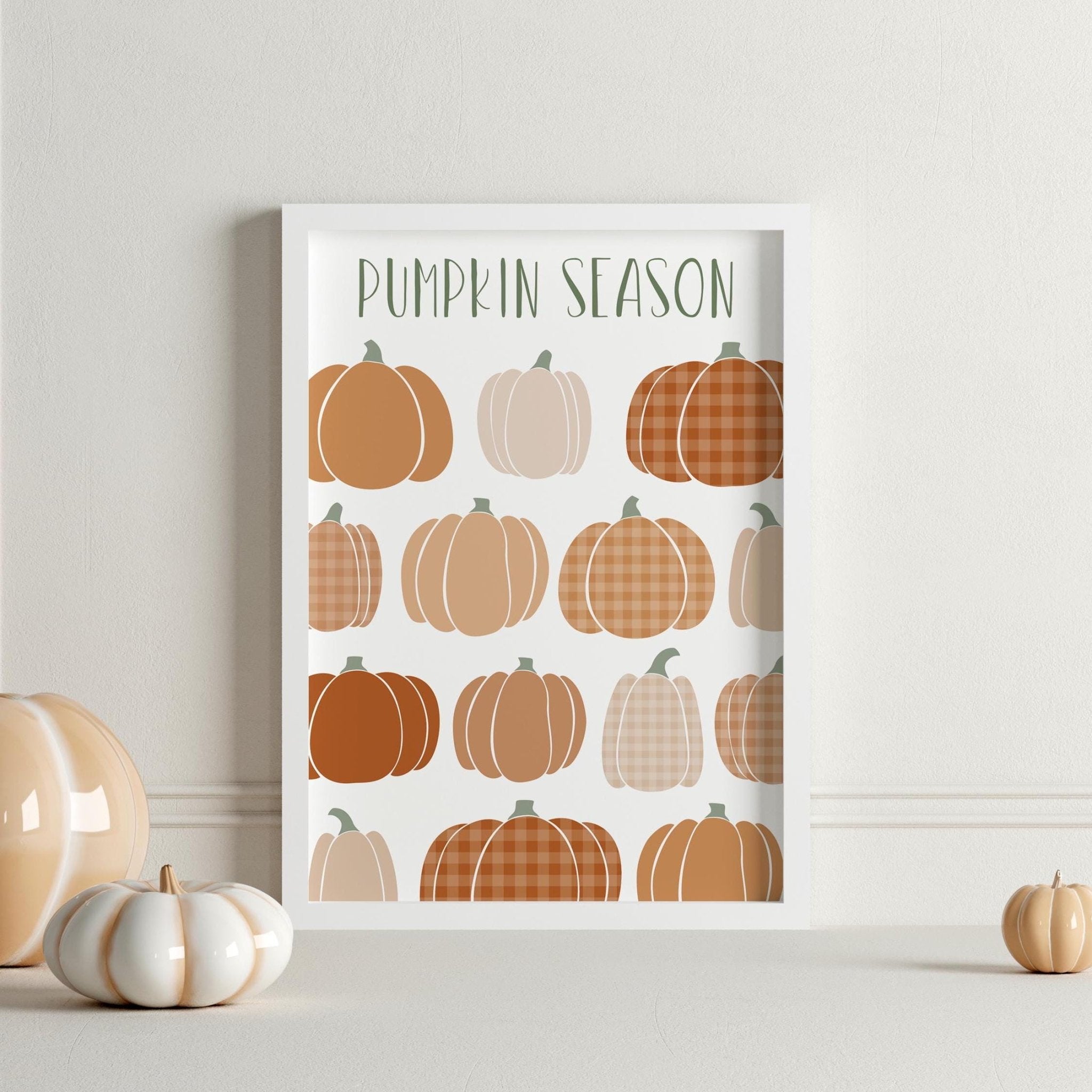 Cosy Pumpkin Season Print - Dolly and Fred Designs