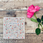 Happy Valentines Day Floral Patterned Card - Dolly and Fred Designs