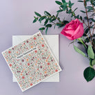 Happy Valentines Day Floral Patterned Card - Dolly and Fred Designs