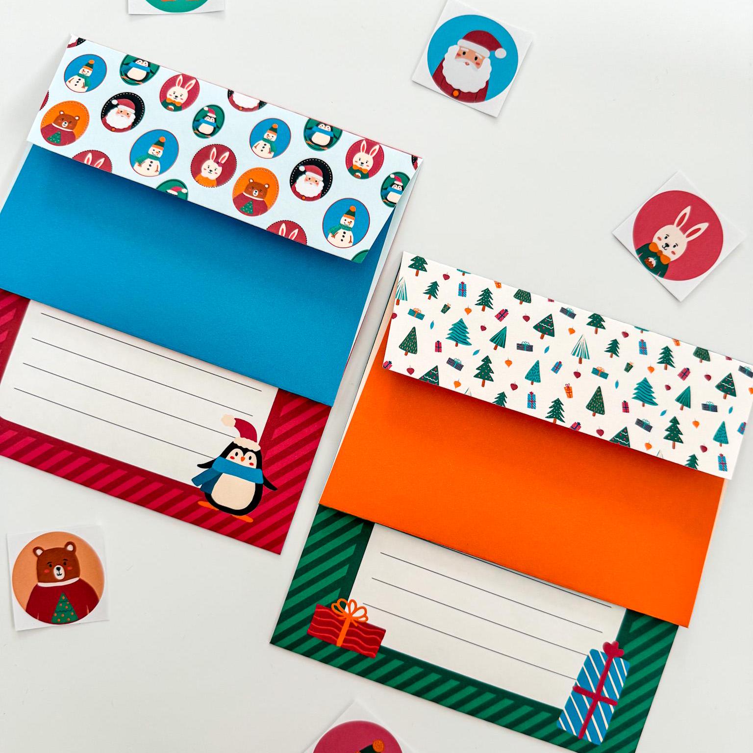 Personalised Children's Christmas Letter Writing Set - Dolly and Fred Designs