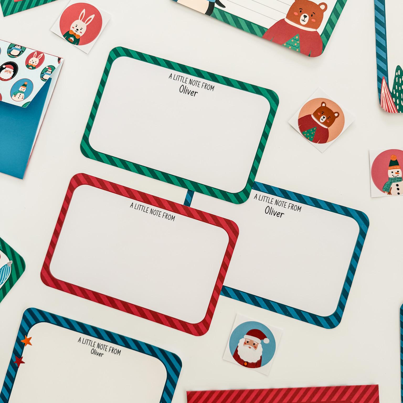 Personalised Children's Christmas Letter Writing Set - Dolly and Fred Designs