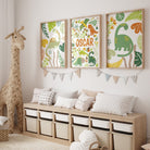 Personalised dinosaur print set - Dolly and Fred Designs