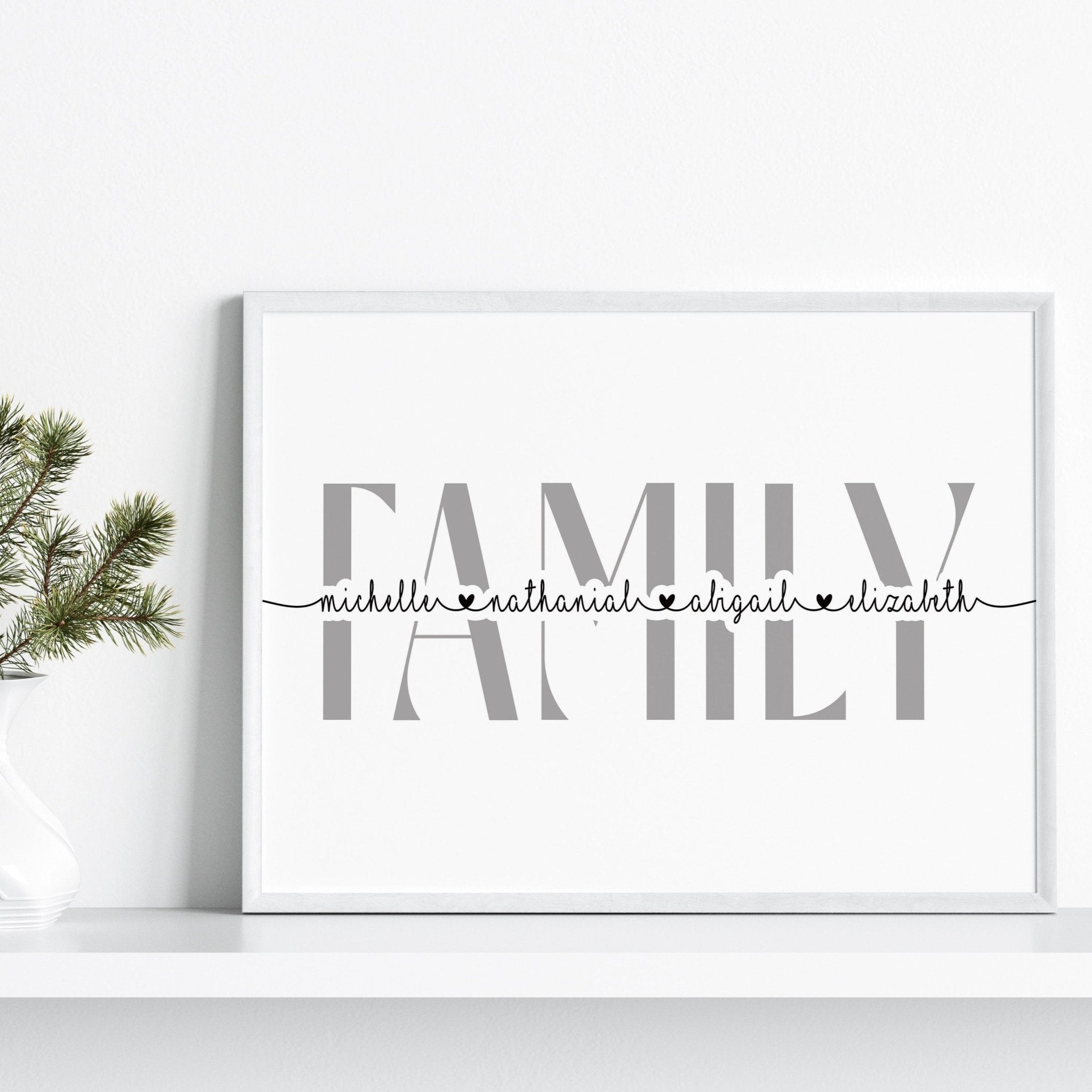 Personalised Family Print - Dolly and Fred Designs