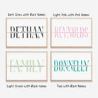 Personalised Family Print - Dolly and Fred Designs