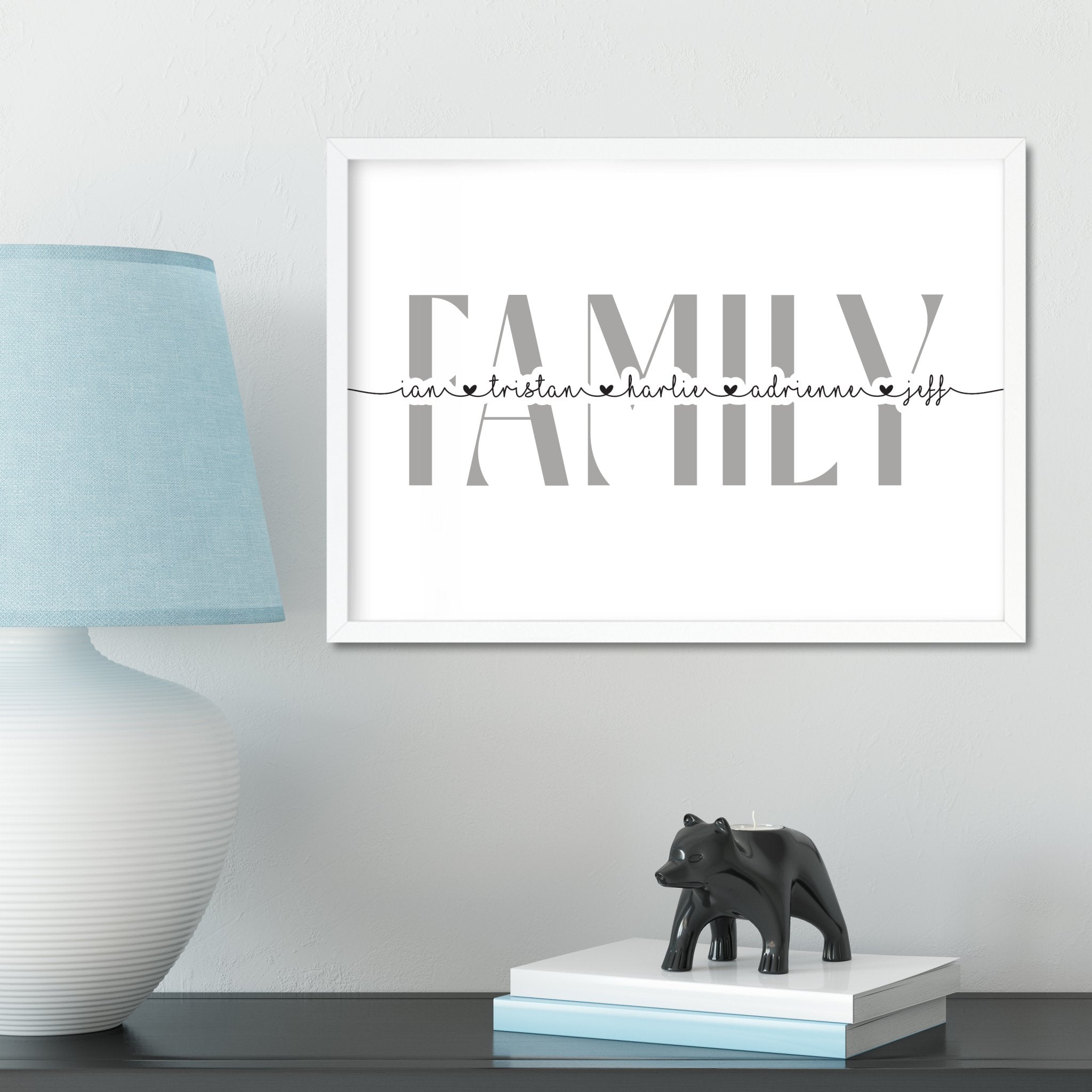 Personalised Family Surname Print - Dolly and Fred Designs