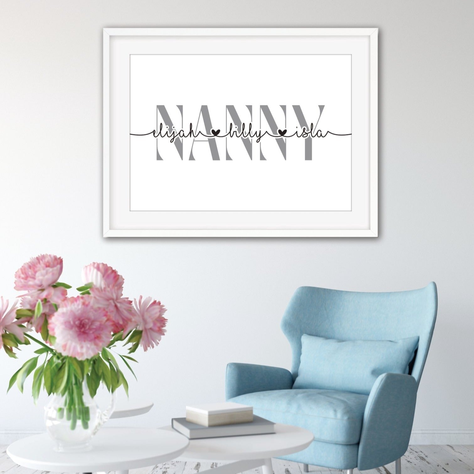 Personalised Nanny Print - Dolly and Fred Designs