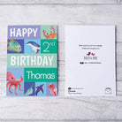 Personalised Ocean Animal Birthday Card - Dolly and Fred Designs