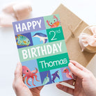 Personalised Ocean Animal Birthday Card - Dolly and Fred Designs