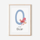 Personalised Octopus Name Print - Dolly and Fred Designs