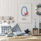 Personalised Octopus Name Print - Dolly and Fred Designs