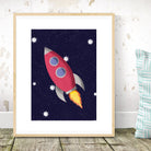 Personalised Outer Space Print Set - Dolly and Fred Designs