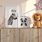 Personalised Safari Affirmation Nursery Print Set of 3 - Dolly and Fred Designs