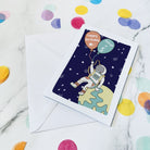 Personalised space birthday card - Dolly and Fred Designs