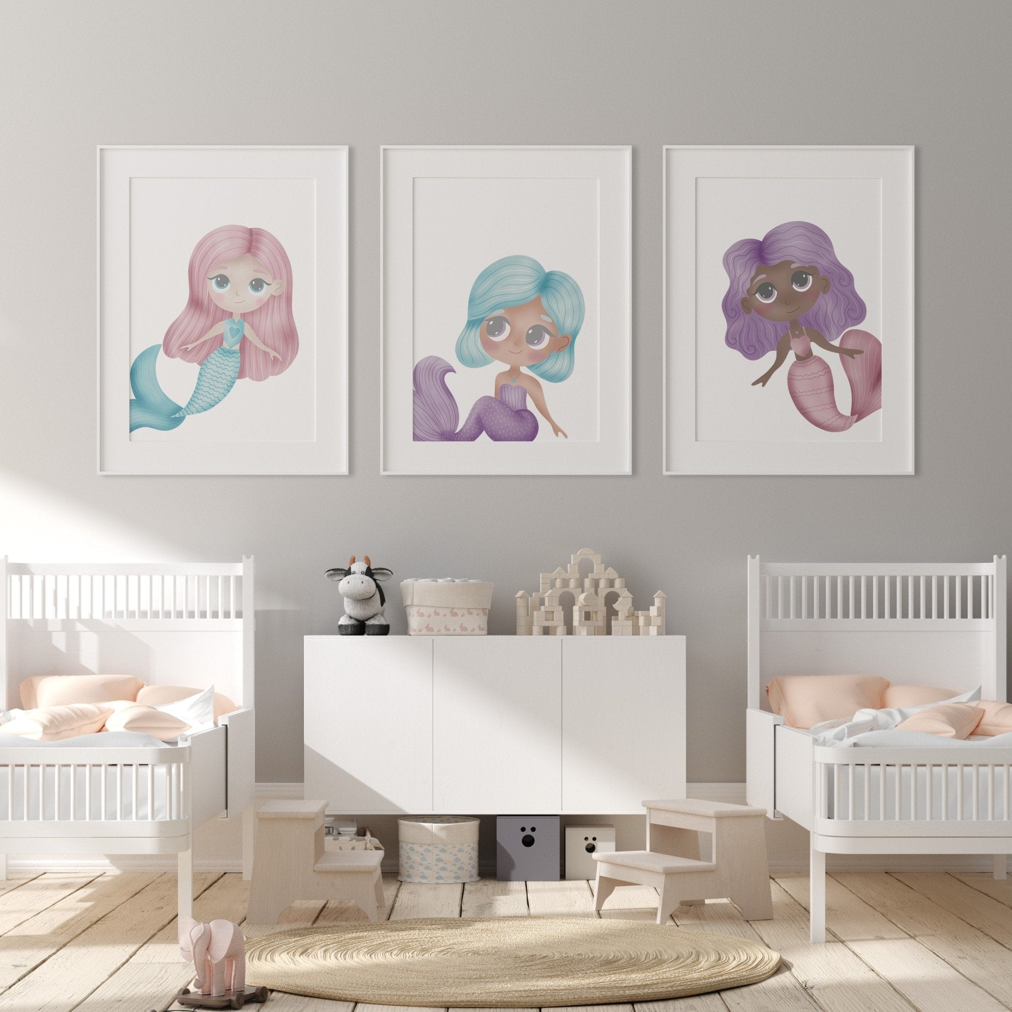 Mermaid nursery set best sale