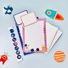 Pink space letter writing set - Dolly and Fred Designs