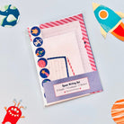 Pink space letter writing set - Dolly and Fred Designs