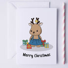 Reindeer Christmas Card Set, Pack of 5 A6 Cards - Dolly and Fred Designs