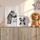 Safari Affirmation Nursery Print Set of 3 - Dolly and Fred Designs