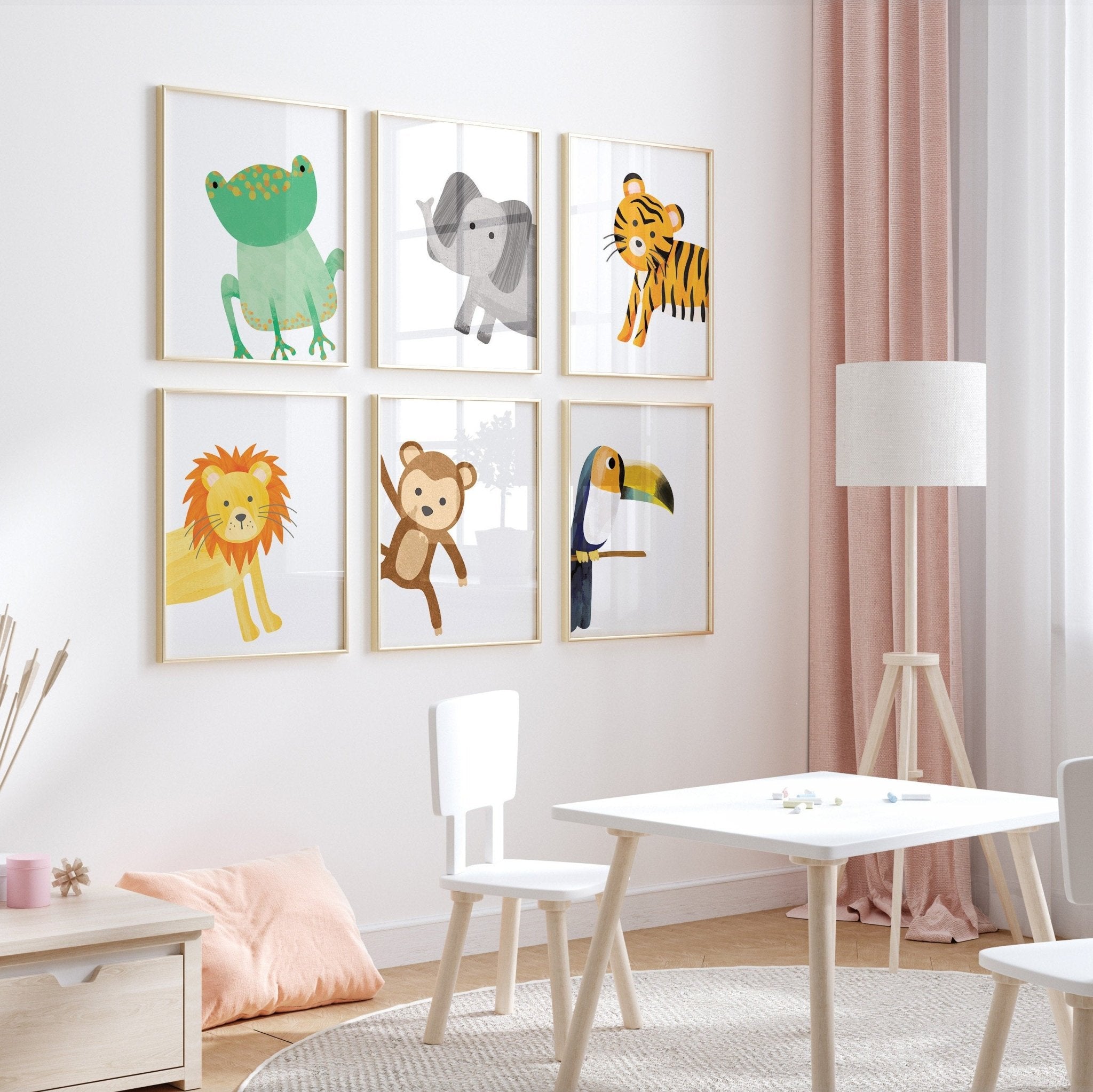 Safari Animal Nursery Prints - Dolly and Fred Designs