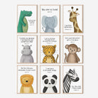 Safari Bible Verse Prints, Set of 3 - Dolly and Fred Designs