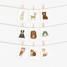 Set of 9 Minimalist Woodland Postcards for Children - Dolly and Fred Designs