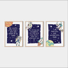 Space Bible Verse Print Set of 3 - Dolly and Fred Designs