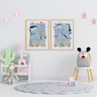 Under the Sea Initial Nursery Print Set - Dolly and Fred Designs