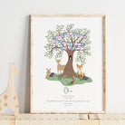 Woodland animal nursery print - Dolly and Fred Designs