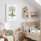 Woodland animal nursery print - Dolly and Fred Designs