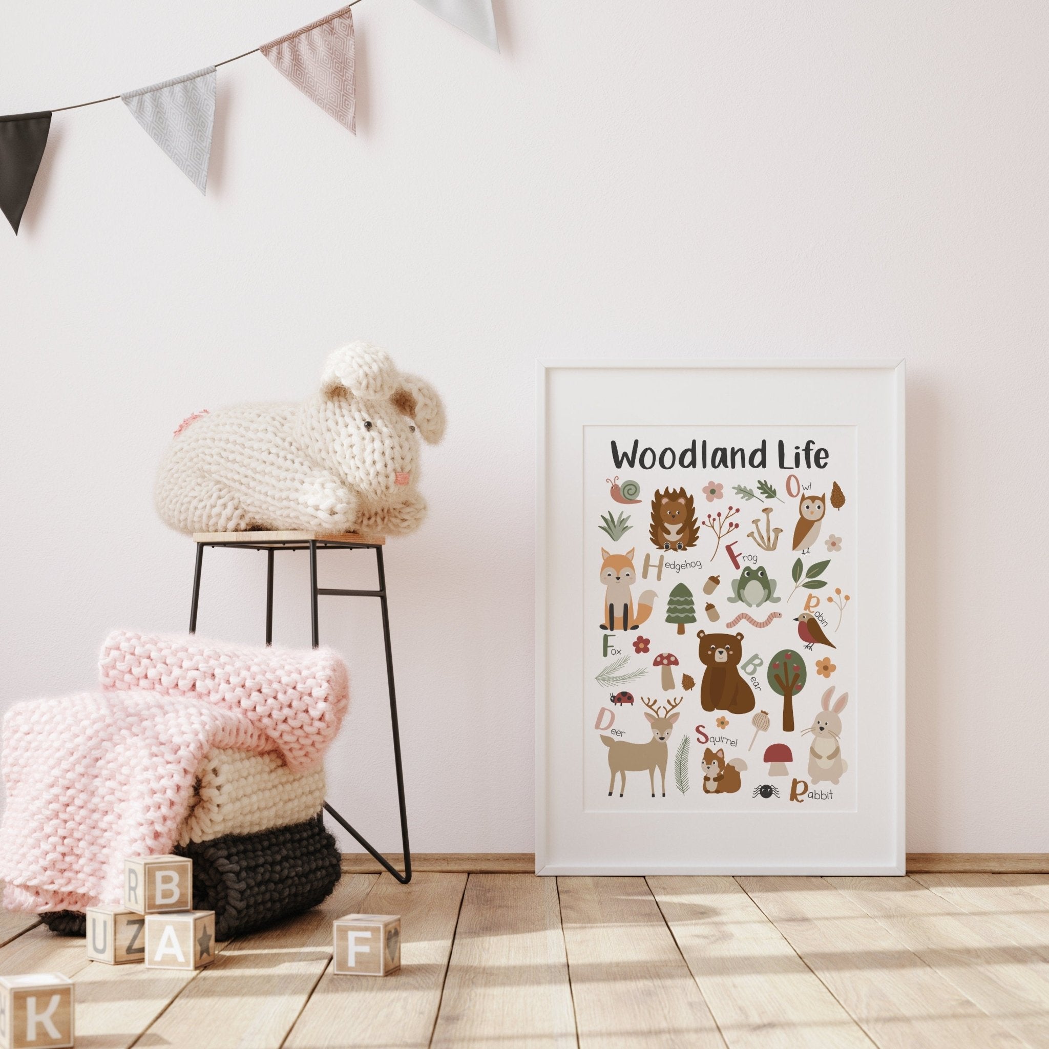 Woodland Life Nursery Print - Dolly and Fred Designs