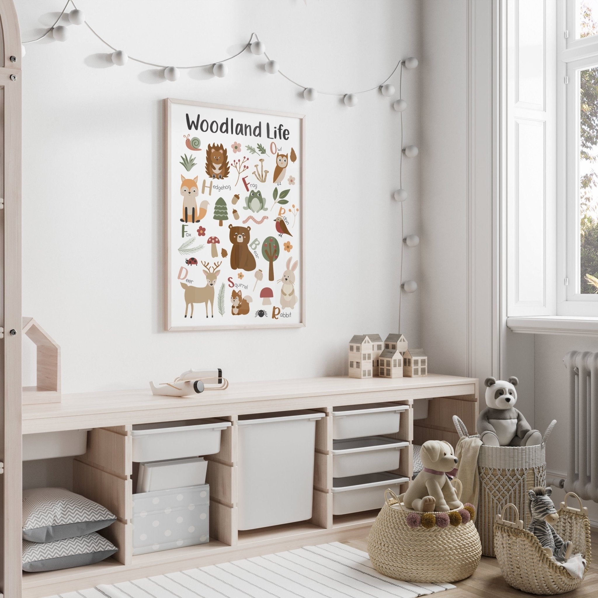 Woodland Life Nursery Print - Dolly and Fred Designs