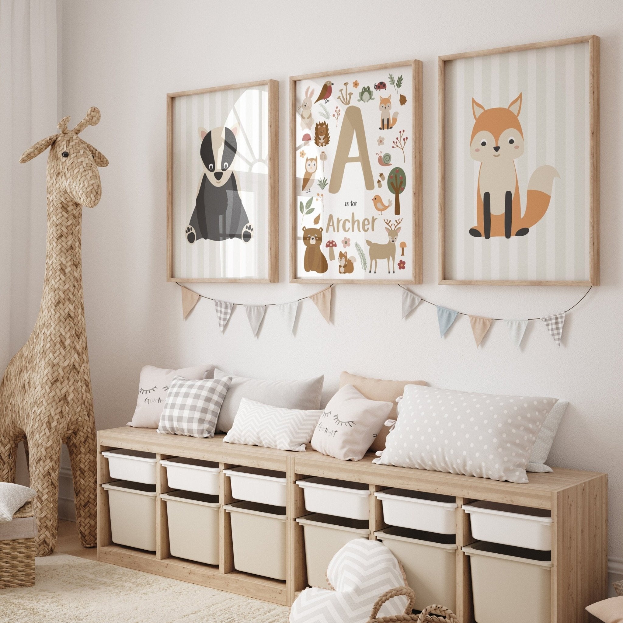 Woodland nursery decor - Dolly and Fred Designs