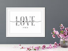 couples love heart name print - Dolly and Fred Designs