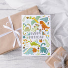 Cute Dinosaur Birthday Card, A5 - Dolly and Fred Designs