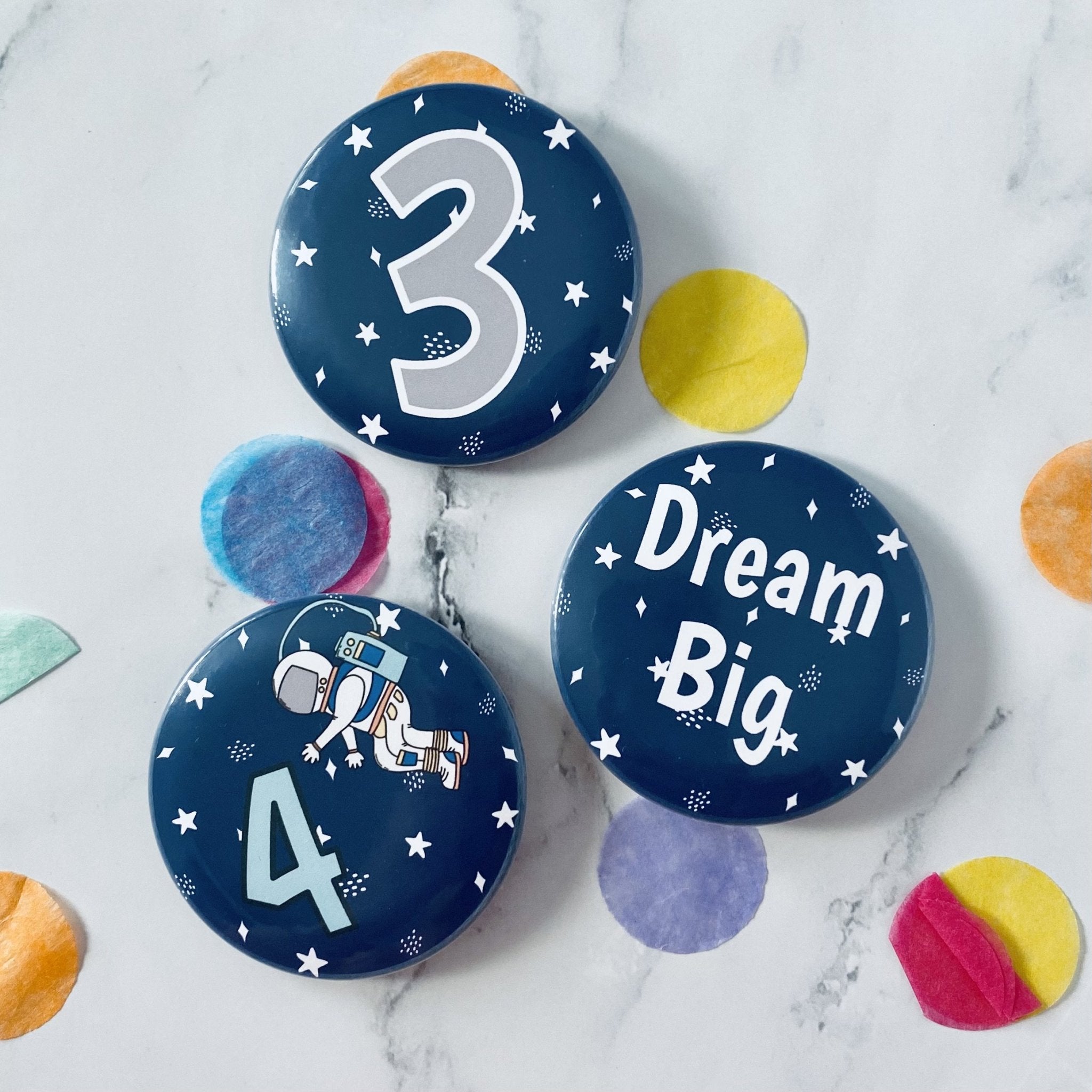 Navy Blue Number Badge - Dolly and Fred Designs