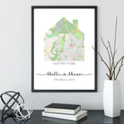 New Home Custom Map Print - Dolly and Fred Designs