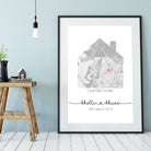 New Home Custom Map Print - Dolly and Fred Designs