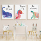 Ocean animal affirmation prints - Dolly and Fred Designs