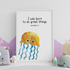 Ocean animal bible verse prints - Dolly and Fred Designs