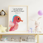 Ocean animal bible verse prints - Dolly and Fred Designs